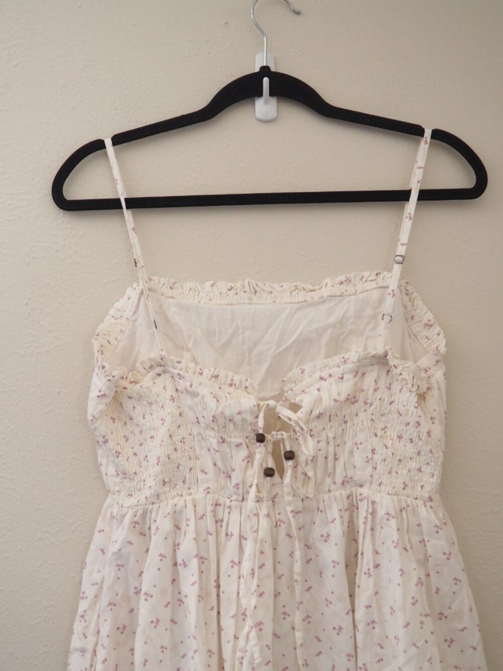 NWT Free People Ivory Combo Gabby Floral Mini Dress sz S - Picture 8 of 8